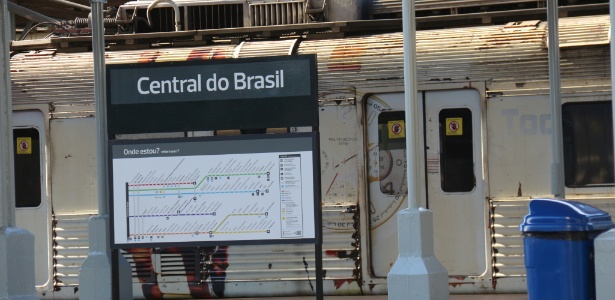 Estação de trem da Central do Brasil, localizada na região portuária do Rio Imagem: Luiz Souza/Fotoarena/Estadão Conteúdo