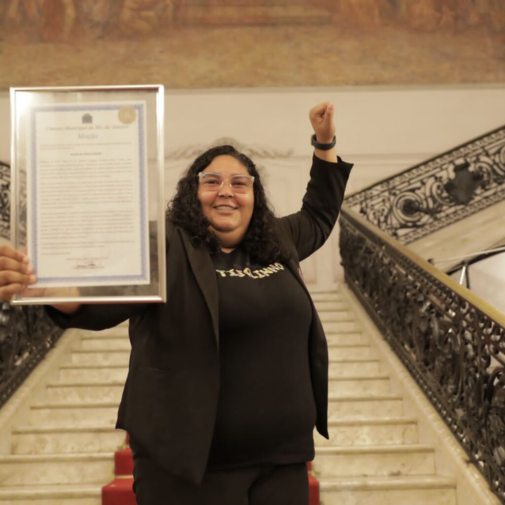 Kamila Camillo na Câmara Municipal do Rio | Foto: Samantha Su